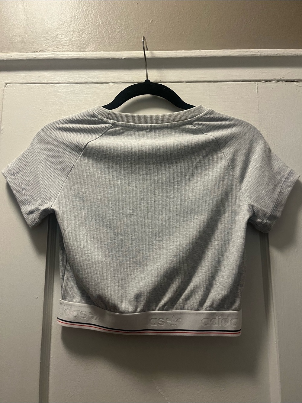 Adidas Ribbed Cropped Tee - Picture 7 of 7